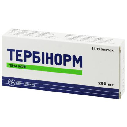 Світлина Тербінорм таблетки 250 мг №14